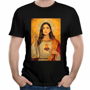 T-shirt pour homme et femme, noir, pour Dua Lipa, jésus, 760