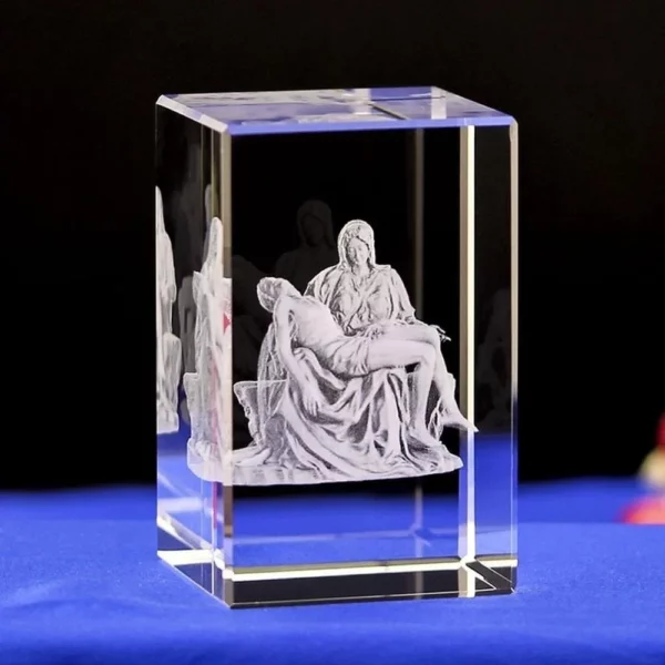 Portrait de jésus catholique chrétien moderne, 6 sortes, ornements en cristal, croix de jésus sculptée en 3D créative, accessoires de décoration pour la maison – Image 9