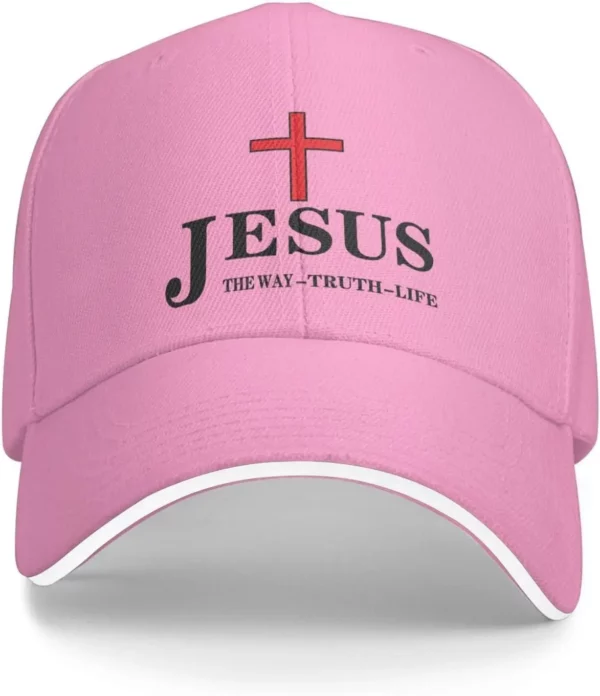 Casquette de Baseball Jesus The Way Truth Life pour hommes et femmes, ajustable, imprimé en 3D, Snapback plat, Hip Hop, taille unique, printemps et été – Image 12