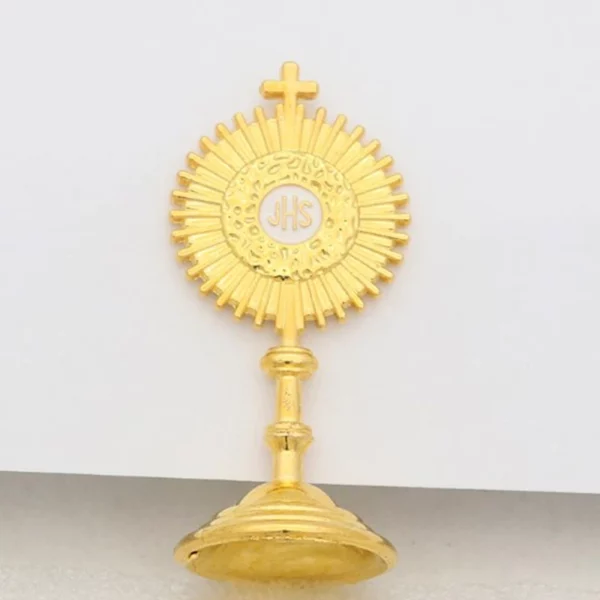 Statue de Communion Chrétienne et Catholique, Zones de Jésus Dorées, Récupérateur d'Inum, Décoration de Table de Bureau à Domicile, Figurine de Croix, Cadeau Religieux – Image 4