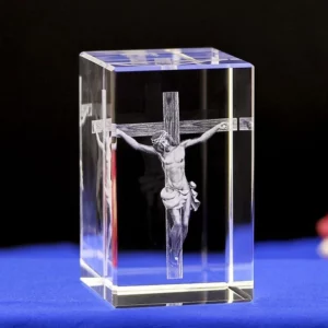Portrait de jésus catholique chrétien moderne, 6 sortes, ornements en cristal, croix de jésus sculptée en 3D créative, accessoires de décoration pour la maison