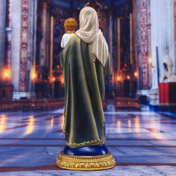 Statue de marie bébé jésus en résine, Collection catholique, Sculpture artisanale du Christ – Image 8