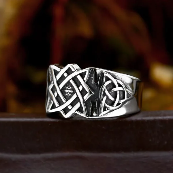 BEIER – bague étoile slave de russie pour hommes, amulette Svarog, en acier inoxydable, bijoux Vintage, cadeau, vente en gros, nouvelle mode 2023 – Image 15