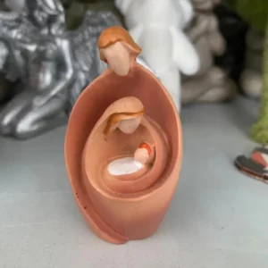 Figurine abstraite en résine de l'avent de la nativité, Statue de la sainte famille, Joseph, vierge marie, naissance de jésus, Sculpture, décorations pour la maison