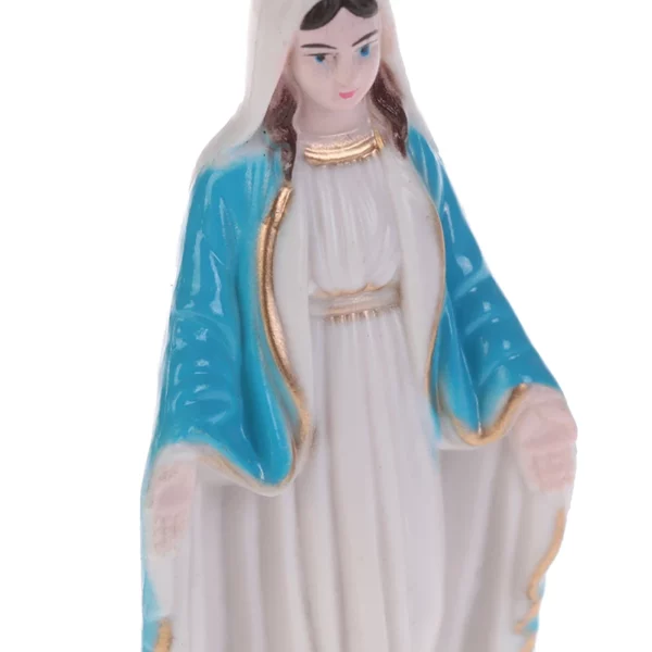Petite statue de la Vierge de Jésus faite à la main, décoration de la maison, ornement catholique, 1 pièce – Image 15
