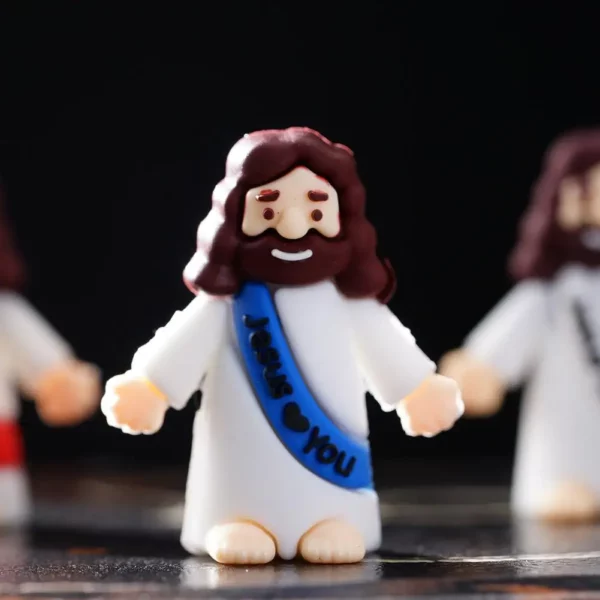 Statues de jésus miniatures en PVC, 50 pièces, figurines religieuses de table, décorations cadeaux de noël, pâques, Halloween, fête – Image 28