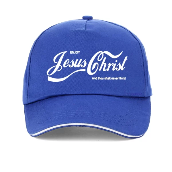Profitez de jésus Christ le vrai roi chrétien drôle hommes chapeau foi prière graphique mode nouveau coton unisexe casquette de baseball – Image 23