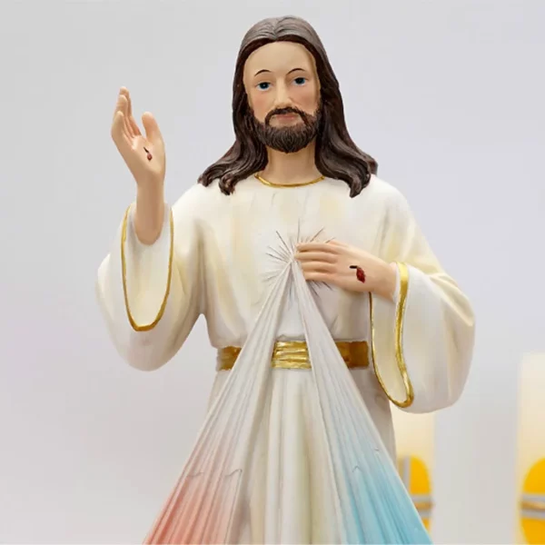 Statue catholique de la miséricorde de dieu, 1 pièce, ornements de prière familiale, jésus-Christ, décoration de la maison, artisanat en résine – Image 16