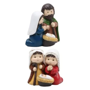 Ensemble de figurines de la Sainte Famille, décoration de la maison, bébé Joseph, Jésus, Marie, mère de la Nativité de Noël, ornement pour église, salon, bureau
