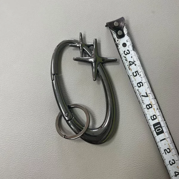 Y2K – mousqueton croisé, porte-clés, Crucifix religieux, fermoir Grunge, Clip, cadeau EDC, papa, petit ami, hommes, Camping, randonnée, grimpeur en plein air – Image 7