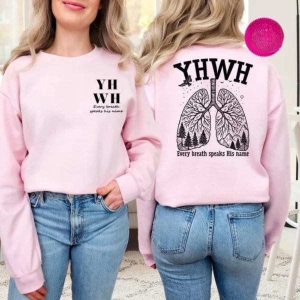 YHWH Lungs sweat chrétien Yahweh pull foi vêtements religieux à capuche hommes femmes unisexe Streetwear jésus cadeau hauts – Image 3