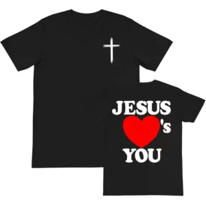Verset de la Bible chrétienne 2025 nouveaux t-shirts jésus vous aime T-shirt col rond été coton T-shirt Camisetas hommes femmes vêtements T-shirt
