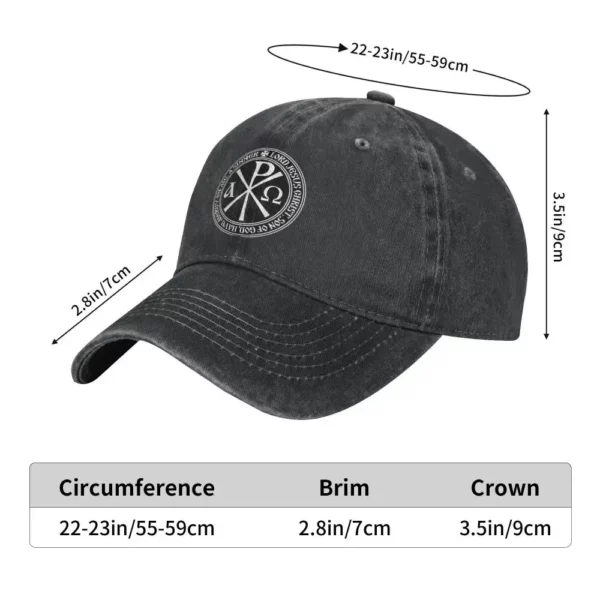 Casquette de baseball vintage avec prière de Jésus orthodoxe pour hommes et femmes, DistMurcia, délavée, snapback, chapeaux d'entraînement en plein air – Image 16