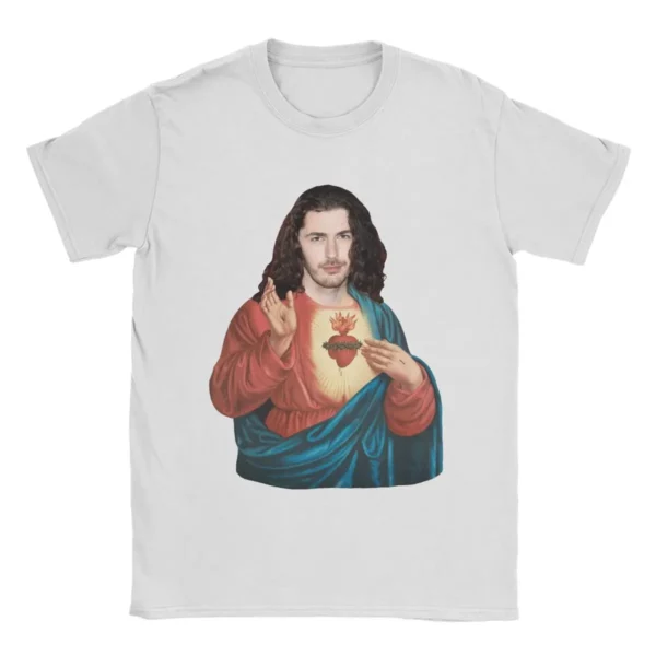 T-shirt Hozier As Jesus pour hommes et femmes, tenue de chanteur cool, t-shirt en coton, t-shirt créatif, meme drôle, nouveauté – Image 13