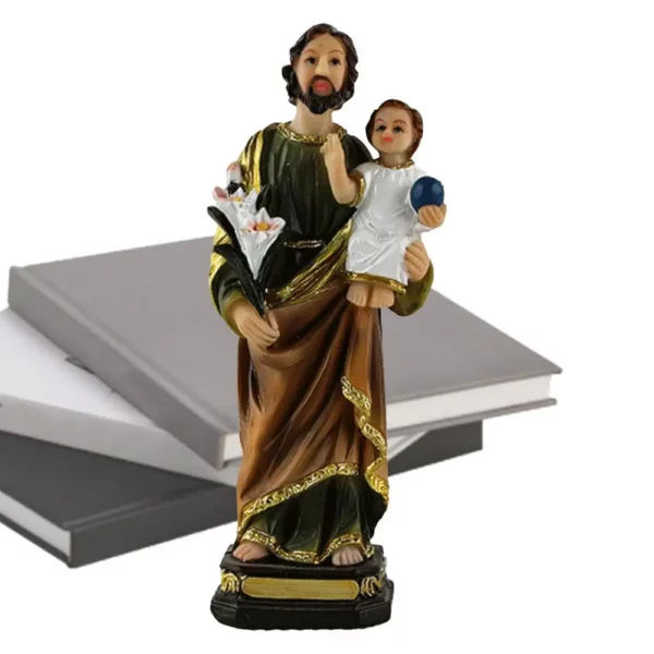 Figurine de Jésus en résine pour la décoration de la maison, intensifications religieuses, artisanat, statue d'Auckland, ornement, petite statue pour table – Image 7