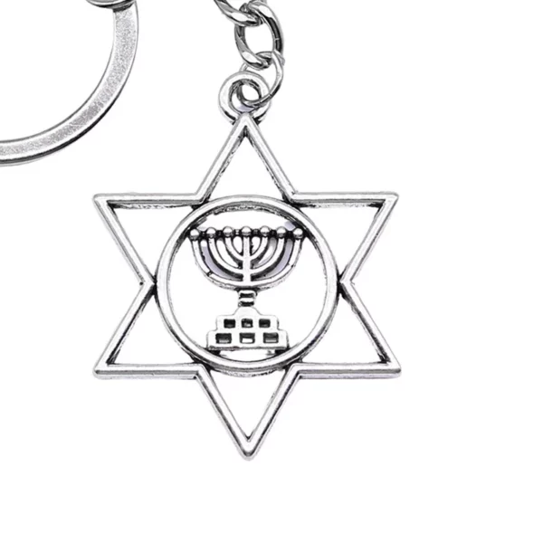 Porte-clés Vintage Étoile de FC ci-après, Menorah, HanuPatrick ah, Religieux, Jupostal, sur Sac, Pantalon, Bijoux, Cadeau de ix – Image 12