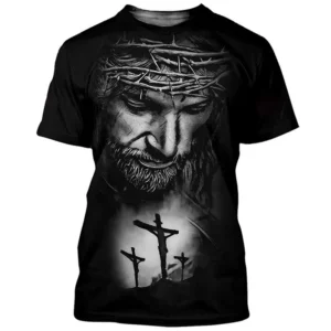 Jésus Christ impression 3D T-shirts hommes femmes mode d'été décontracté à manches courtes Cool t-shirt Harajuku Streetwear surdimensionné hauts 3XL