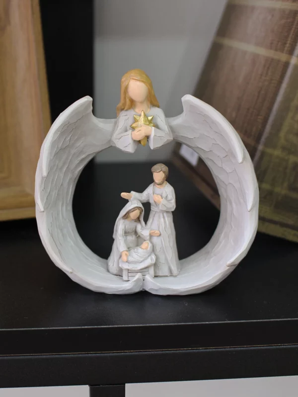 Ornement d'ange créatif en résine, artisanat, décoration de maison, ornement de jésus, cadeau de fête des mères – Image 3