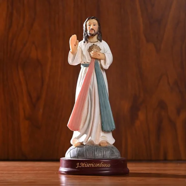 Statue de jésus du Sainte prêtre, Sculpture de table, artisanat, Collection de cadeaux – Image 3