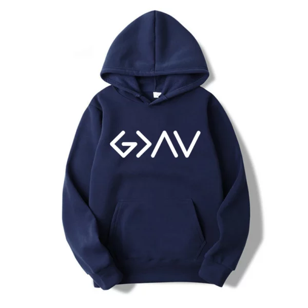 Sweat à capuche chrétien, Dieu est plus grand, STORThe High and Low, Bible, cadeau d'amant de Jésus, sweats à capuche de Jésus, pull de foi – Image 4