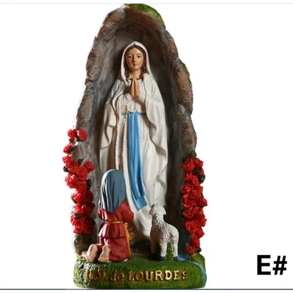 Sculpture de la Sainte Vierge Marie, 1 pièce, figurine de statue de Notre Dame de Lourds – Image 6