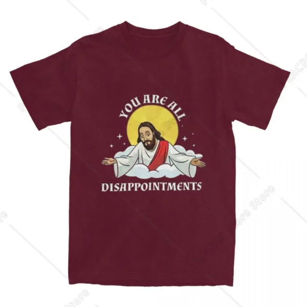 T-Shirt à Manches Courtes et Col Rond en Coton pour la Plage, Vêtement de Grande Taille, avec Motif de Jésus-Christ, You Are All Design, Harajuku – Image 7