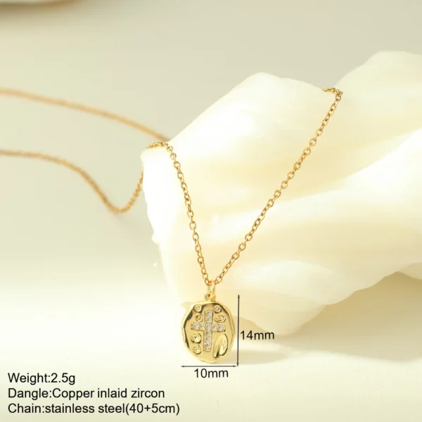 Croix Collier Pour Les Femmes Bohème Jésus Vierge Marie Choker Boho Zircon Colliers En Acier Inoxydable Longue Chaîne Nouveau Dans le cou Bijoux – Image 22