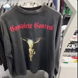 Toutes les saisons meilleure qualité coton Vintage lavé noir endommagé t-shirt hommes femmes jésus imprimé Saint à manches longues t-shirts hauts