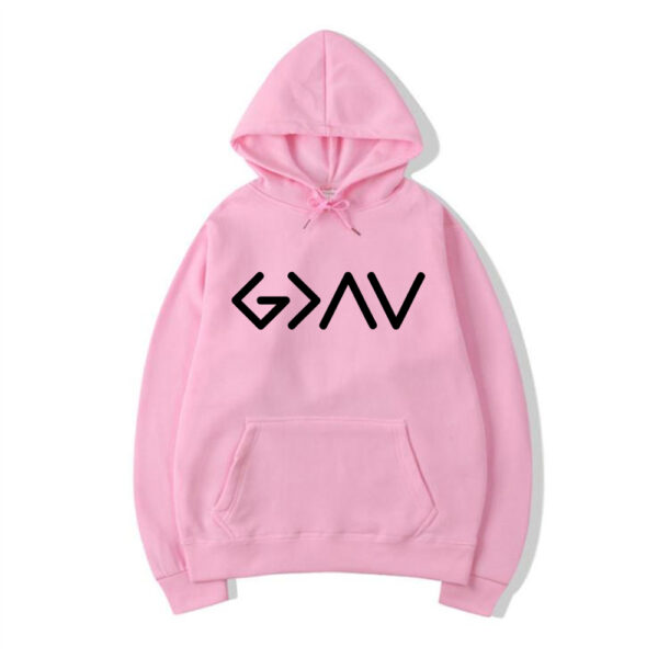 Sweat à capuche chrétien, Dieu est plus grand, STORThe High and Low, Bible, cadeau d'amant de Jésus, sweats à capuche de Jésus, pull de foi – Image 15