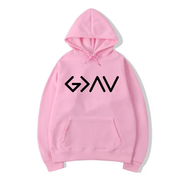 Sweat à capuche chrétien, Dieu est plus grand, STORThe High and Low, Bible, cadeau d'amant de Jésus, sweats à capuche de Jésus, pull de foi – Image 5