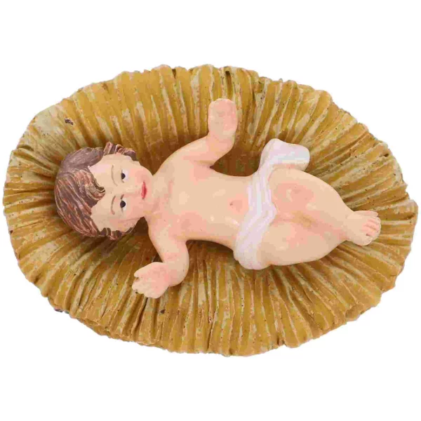 Jouets résine Statue nativité de jésus Halloween noël bébé Figurines naissance enfant – Image 2