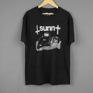 T-Shirt à Manches Courtes en Coton pour Homme, Vêtement Imprimé, Void Drone Metal Rock Jesu Sleep Earth