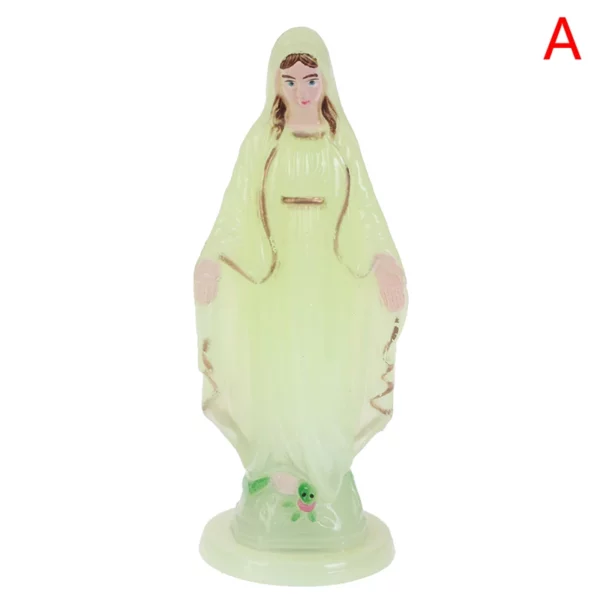 Petite statue de la Vierge de Jésus faite à la main, décoration de la maison, ornement catholique, 1 pièce – Image 7