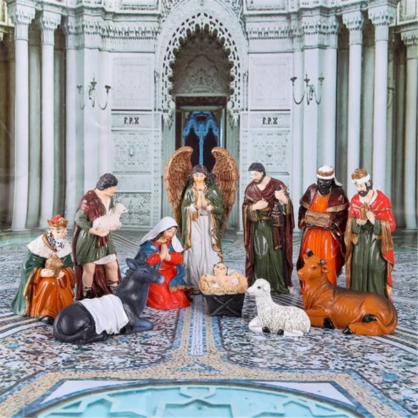 figurines en résine 10cm haut pour crèche noël, pour décoration religieuse – Image 9
