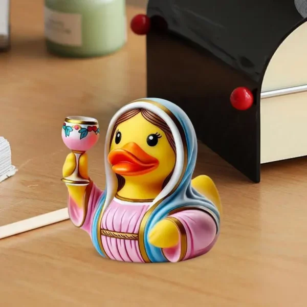Figurine en résine de canard de jésus et de Maria, Figurine de canard en résine de haute qualité, décor d'animaux d'extérieur pour les célébrations de foi d'église – Image 4