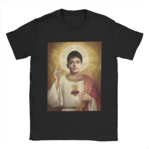 Charles Leclerc jésus t-shirts hommes 100% coton T-Shirt drôle col rond T-Shirt à manches courtes hauts cadeau d'anniversaire
