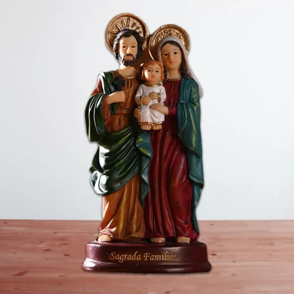Statue de la Sainte Famille, scène de la Nativité, décoration d'intérieur, Christ Jésus Marie Joseph, figurine catholique, ornement de Noël, cadeau de Noël – Image 5