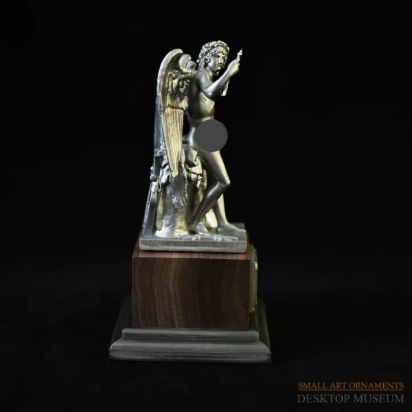 Conteneur en résine 130MM, décorations créatives pour la maison et le bureau, ornements de bureau, statue d'ange romain LTCP-343 – Image 4