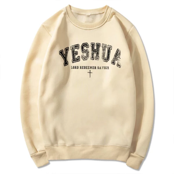 Sweat-shirt Yeshua chrétien vintage, pull Yeshua, chemise religieuse, tee-shirt de foi esthétique, verset biblique en déclin de Jésus, PVD – Image 13