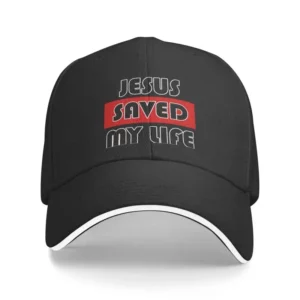 Casquette de baseball classique unisexe avec croix chrétienne, chapeau de papa réglable, hommes et femmes, Hip Hop, adulte, Jésus a sauvé ma vie