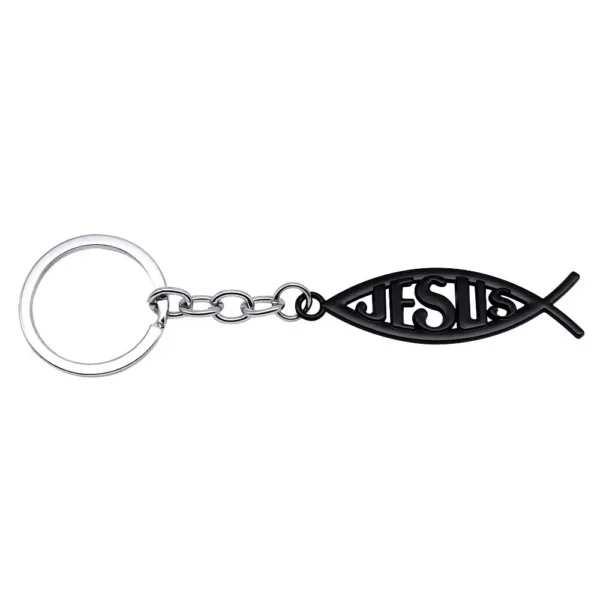 Porte-clés de voiture universel en métal, pendentif avec logo de poisson de Jésus, Toyota, Audi, KIA, Honda, Mercedes Benz, Chevrolet, Jeep – Image 18