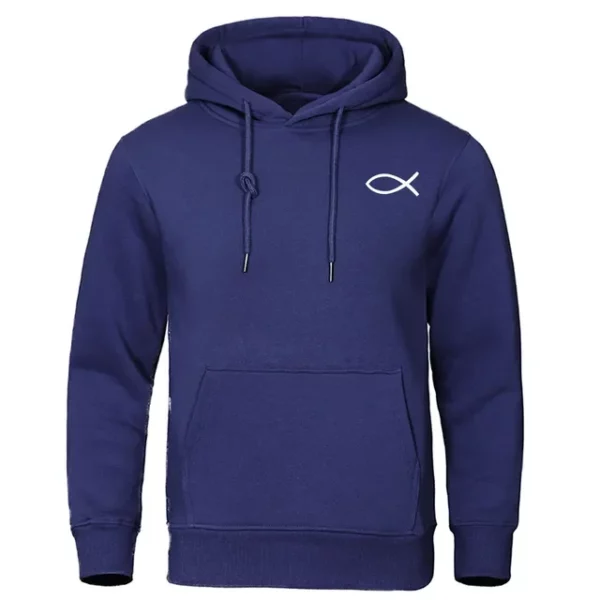 Sweat-shirt chrétien jésus pour hommes et femmes, sweats à capuche de poisson, pull de marque de haute qualité, sweat à capuche chaud Smile, streetwear décontracté, automne, hiver – Image 7
