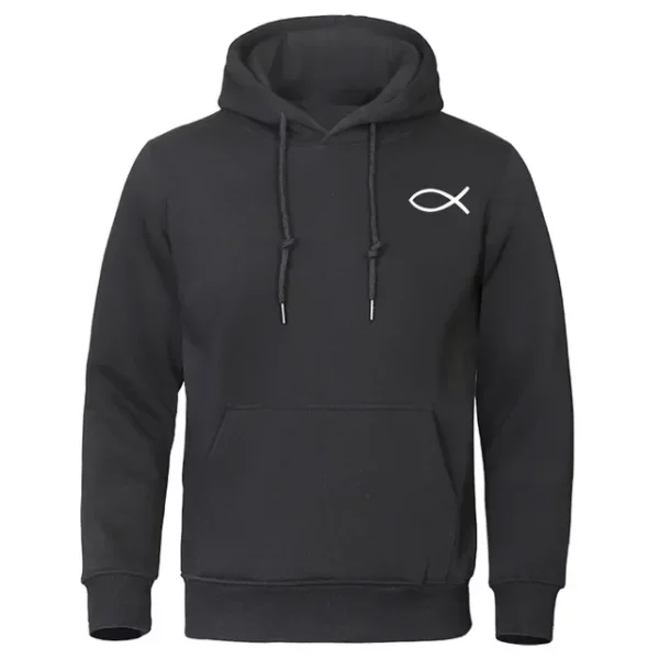 Sweat-shirt chrétien jésus pour hommes et femmes, sweats à capuche de poisson, pull de marque de haute qualité, sweat à capuche chaud Smile, streetwear décontracté, automne, hiver – Image 8