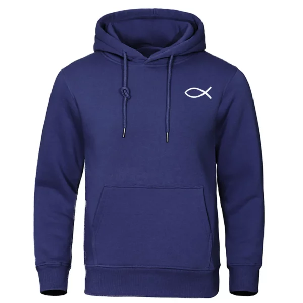 Sweat-shirt chrétien jésus pour hommes et femmes, sweats à capuche de poisson, pull de marque de haute qualité, sweat à capuche chaud Smile, streetwear décontracté, automne, hiver – Image 6