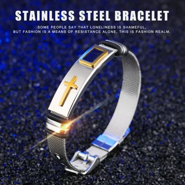 Bracelet croisé Style Punk Hip Hop Pop, personnalité Simple, bijoux simples pour Couples, cadeaux de vacances – Image 11