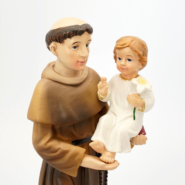 Statue de Saint-Antonio, icône catholique, ornements de prière de la famille Saint, jésus-Christ, décoration de maison, artisanat en résine – Image 10
