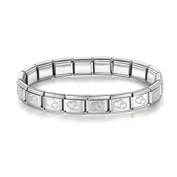 Coeur croix papillon italien breloque lien en acier inoxydable doré Bracelets bricolage faisant 9mm perles rétro Bracelet bijoux en gros – Image 36