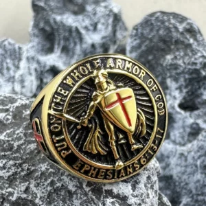 Offre spéciale hommes chevalier croix templier anneau Punk en acier inoxydable joint bijoux mode personnalité Hip Hop Rock unisexe doigt