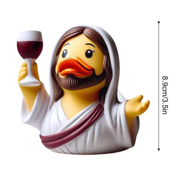 Figurine en résine de canard de jésus et de Maria, Figurine de canard en résine de haute qualité, décor d'animaux d'extérieur pour les célébrations de foi d'église – Image 9