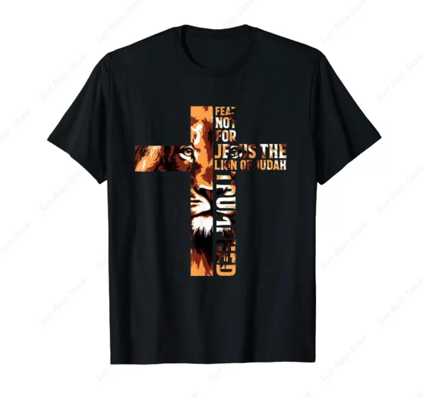 T-Shirt croix chrétien Jésus discutant de la tribu Juda – Image 18